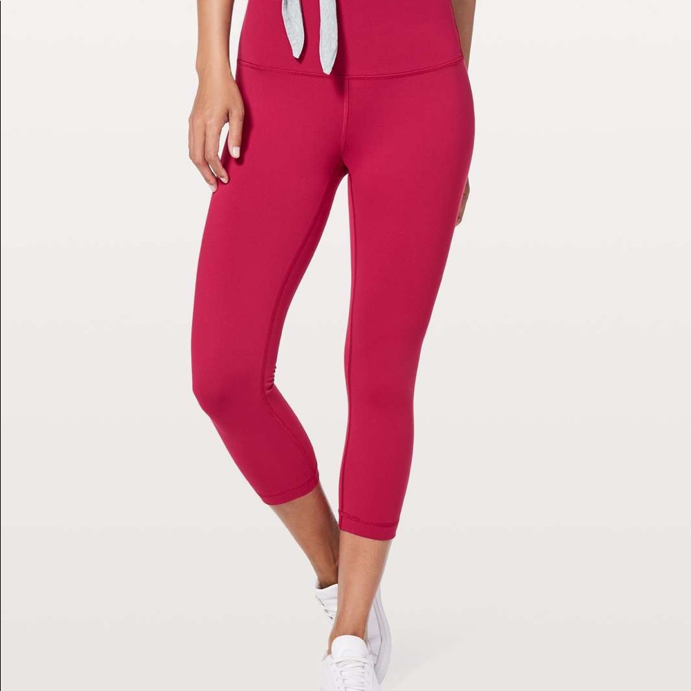 lululemon wunder under hi rise 21” crop